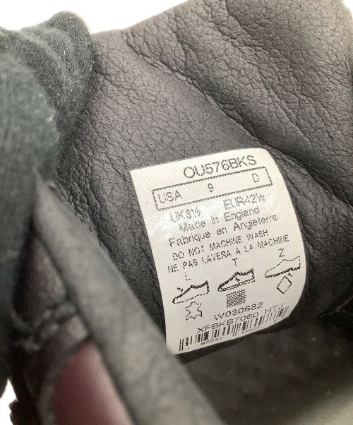 NEW BALANCE（ニューバランス）NEW BALANCE (ニューバランス) レザースニーカー NEW BALANCE 576/英国製 ブラウン サイズ:USA9/UK8 1/2の古着・服飾アイテム