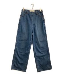 Shinzone（シンゾーン）の古着「ワイドデニムパンツ ランチデニムパンツ」｜ブルー