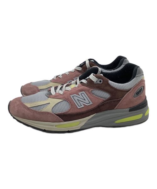 NEW BALANCE（ニューバランス）NEW BALANCE (ニューバランス) ローカットスニーカー NEW BALANCE 991 ピンク×ブラウン サイズ:UK 7の古着・服飾アイテム