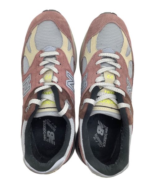 NEW BALANCE（ニューバランス）NEW BALANCE (ニューバランス) ローカットスニーカー NEW BALANCE 991 ピンク×ブラウン サイズ:UK 7の古着・服飾アイテム