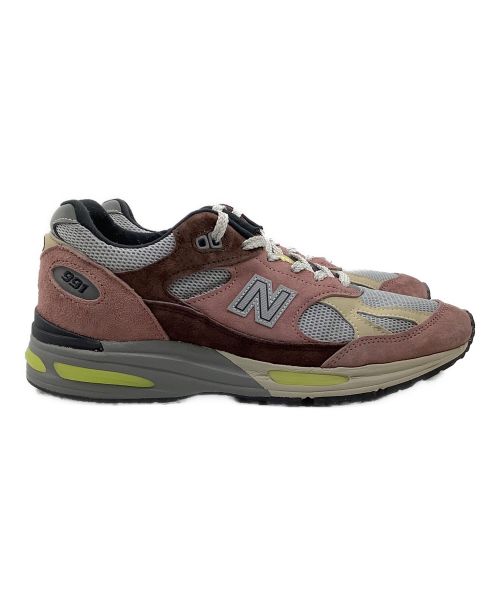 NEW BALANCE（ニューバランス）NEW BALANCE (ニューバランス) ローカットスニーカー NEW BALANCE 991 ピンク×ブラウン サイズ:UK 7の古着・服飾アイテム