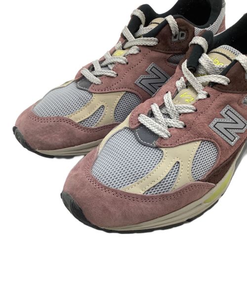 NEW BALANCE（ニューバランス）NEW BALANCE (ニューバランス) ローカットスニーカー NEW BALANCE 991 ピンク×ブラウン サイズ:UK 7の古着・服飾アイテム
