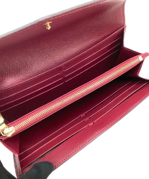 LOUIS VUITTON（ルイ ヴィトン）LOUIS VUITTON (ルイ ヴィトン) 長財布 LOUIS VUITTON  モノグラム ポルトフォイユ・サラ  @ Π ブラウン×フューシャの古着・服飾アイテム