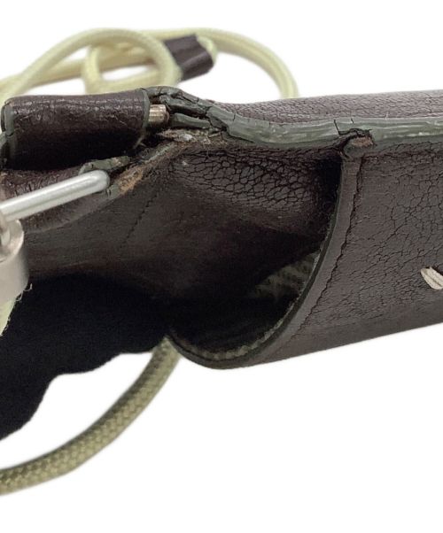 Maison Margiela（メゾンマルジェラ）Maison Margiela (メゾンマルジェラ) ショルダーポーチ MM11 ブラウンの古着・服飾アイテム