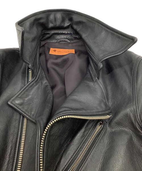 BLACKREBEL（ブラックレーベル）BLACKREBEL (ブラックレーベル) レザージャケット ブラック サイズ:Lの古着・服飾アイテム