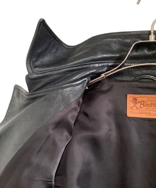 BLACKREBEL（ブラックレーベル）BLACKREBEL (ブラックレーベル) レザージャケット ブラック サイズ:Lの古着・服飾アイテム