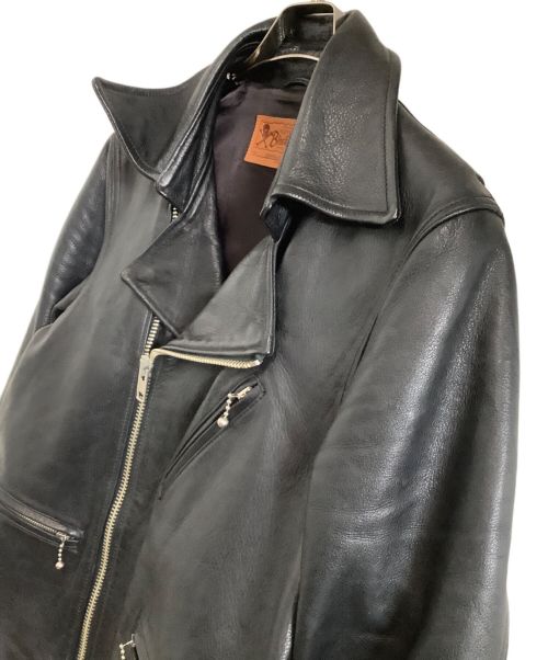 BLACKREBEL（ブラックレーベル）BLACKREBEL (ブラックレーベル) レザージャケット ブラック サイズ:Lの古着・服飾アイテム