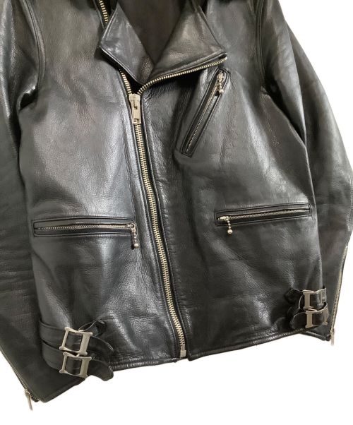 BLACKREBEL（ブラックレーベル）BLACKREBEL (ブラックレーベル) レザージャケット ブラック サイズ:Lの古着・服飾アイテム