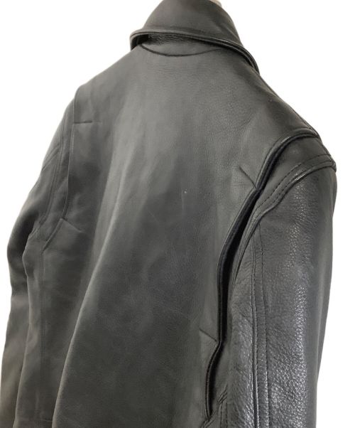 BLACKREBEL（ブラックレーベル）BLACKREBEL (ブラックレーベル) レザージャケット ブラック サイズ:Lの古着・服飾アイテム