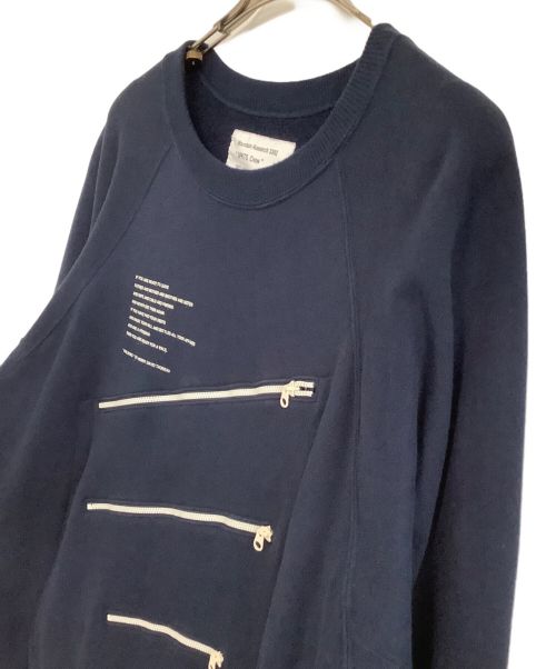 MOUNTAIN RESEARCH（マウンテンリサーチ）MOUNTAIN RESEARCH (マウンテンリサーチ) クルーネックスウェット ネイビー サイズ:XLの古着・服飾アイテム