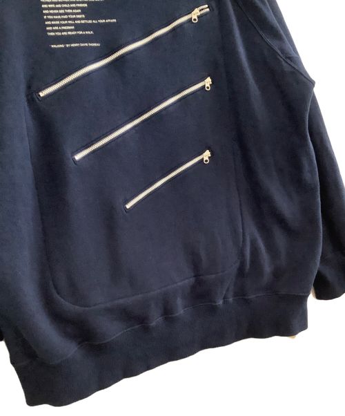 MOUNTAIN RESEARCH（マウンテンリサーチ）MOUNTAIN RESEARCH (マウンテンリサーチ) クルーネックスウェット ネイビー サイズ:XLの古着・服飾アイテム