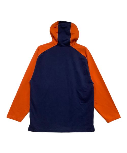 NIKE（ナイキ）NIKE (ナイキ) ワッペン付きプルオーバーパーカー オレンジ×ネイビー サイズ:Lの古着・服飾アイテム