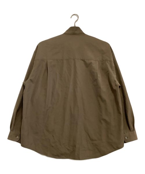 Graphpaper（グラフペーパー）Graphpaper (グラフペーパー) スタンドカラーシャツ　カサノバ別注 ブラウン サイズ:Freeの古着・服飾アイテム