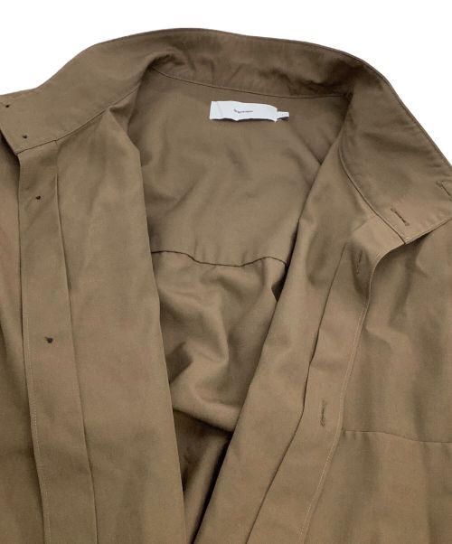 Graphpaper（グラフペーパー）Graphpaper (グラフペーパー) スタンドカラーシャツ　カサノバ別注 ブラウン サイズ:Freeの古着・服飾アイテム