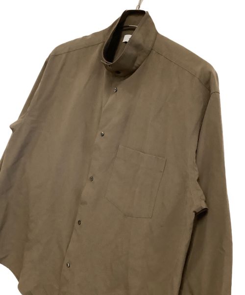 Graphpaper（グラフペーパー）Graphpaper (グラフペーパー) スタンドカラーシャツ　カサノバ別注 ブラウン サイズ:Freeの古着・服飾アイテム