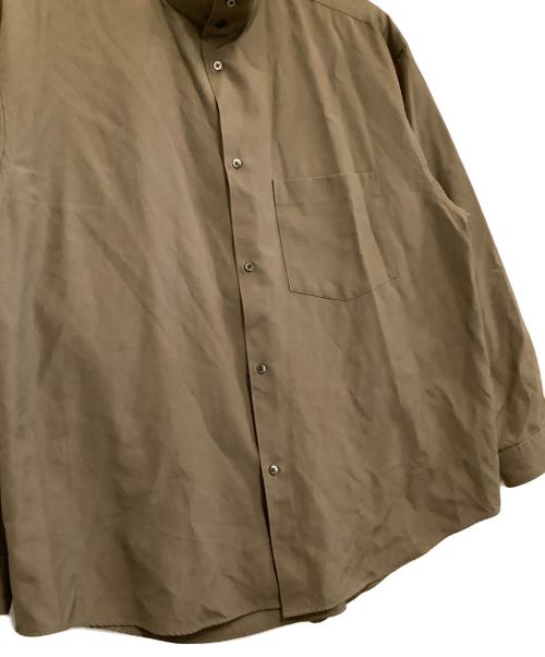 Graphpaper（グラフペーパー）Graphpaper (グラフペーパー) スタンドカラーシャツ　カサノバ別注 ブラウン サイズ:Freeの古着・服飾アイテム