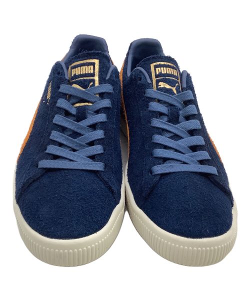 PUMA（プーマ）PUMA (プーマ) ローカットスニーカー Clyde OG  75周年記念モデル ネイビー×オレンジ サイズ:27の古着・服飾アイテム