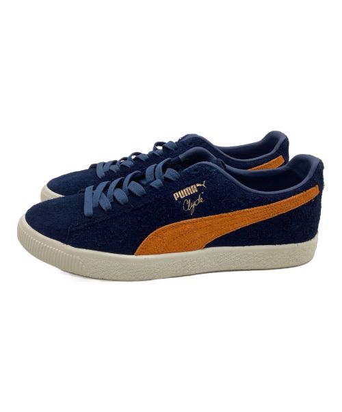 PUMA（プーマ）PUMA (プーマ) ローカットスニーカー Clyde OG  75周年記念モデル ネイビー×オレンジ サイズ:27の古着・服飾アイテム