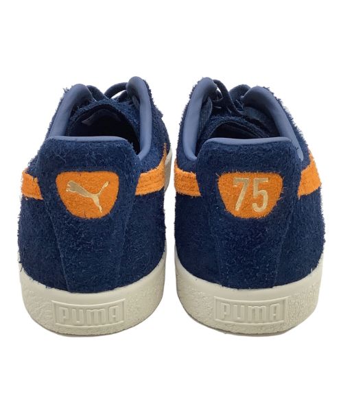 PUMA（プーマ）PUMA (プーマ) ローカットスニーカー Clyde OG  75周年記念モデル ネイビー×オレンジ サイズ:27の古着・服飾アイテム