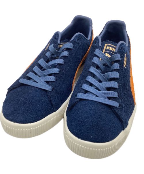 PUMA（プーマ）PUMA (プーマ) ローカットスニーカー Clyde OG  75周年記念モデル ネイビー×オレンジ サイズ:27の古着・服飾アイテム