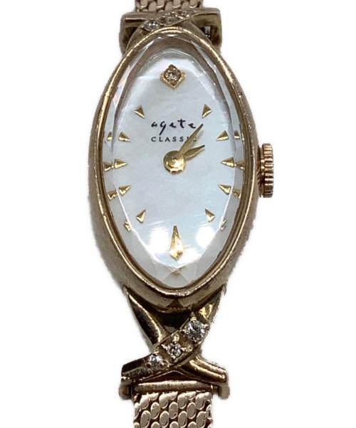 agete CLASSIC（アガット クラシック）agete CLASSIC (アガット クラシック) オーバルフェイスジュエリーウォッチの古着・服飾アイテム
