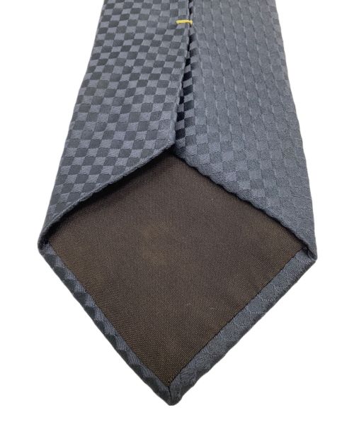 LOUIS VUITTON（ルイ ヴィトン）LOUIS VUITTON (ルイ ヴィトン) シルクネクタイ ダミエ 	クラヴァット・マイクロ ネイビー サイズ:表記無しの古着・服飾アイテム