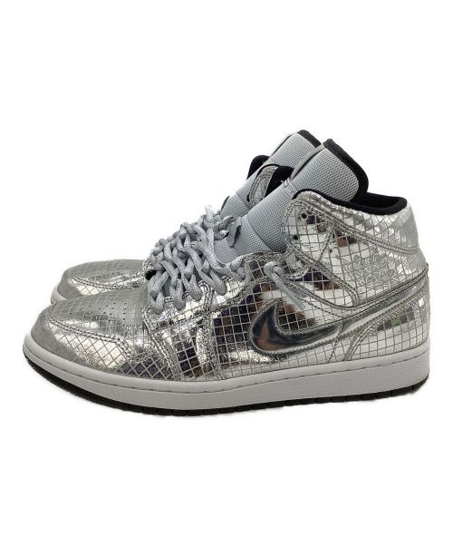 NIKE（ナイキ）NIKE (ナイキ) スニーカー AIR JORDAN 1 MID SE DISCO BALL シルバー サイズ:28の古着・服飾アイテム