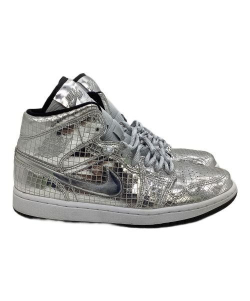 NIKE（ナイキ）NIKE (ナイキ) スニーカー AIR JORDAN 1 MID SE DISCO BALL シルバー サイズ:28の古着・服飾アイテム