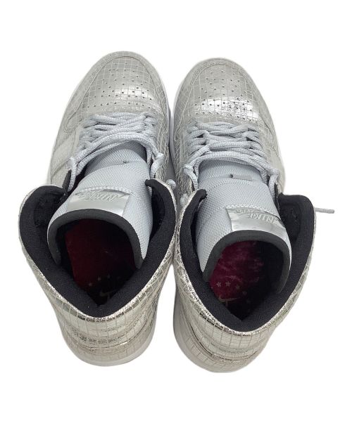 NIKE（ナイキ）NIKE (ナイキ) スニーカー AIR JORDAN 1 MID SE DISCO BALL シルバー サイズ:28の古着・服飾アイテム