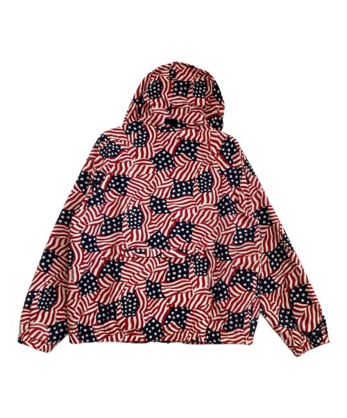 SUPREME（シュプリーム）SUPREME (シュプリーム) Raglan Court Jacket 	2020ssモデル レッド×ネイビー サイズ:Lの古着・服飾アイテム