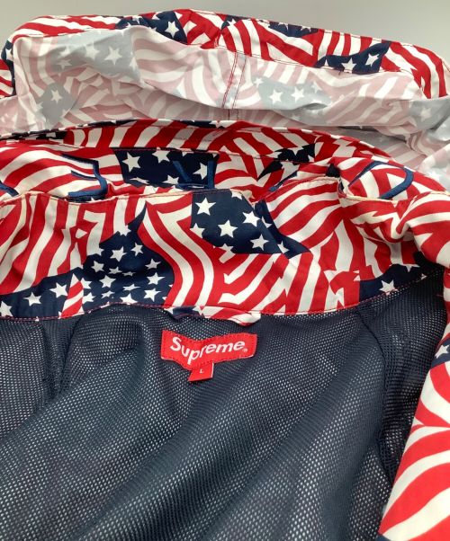 SUPREME（シュプリーム）SUPREME (シュプリーム) Raglan Court Jacket 	2020ssモデル レッド×ネイビー サイズ:Lの古着・服飾アイテム