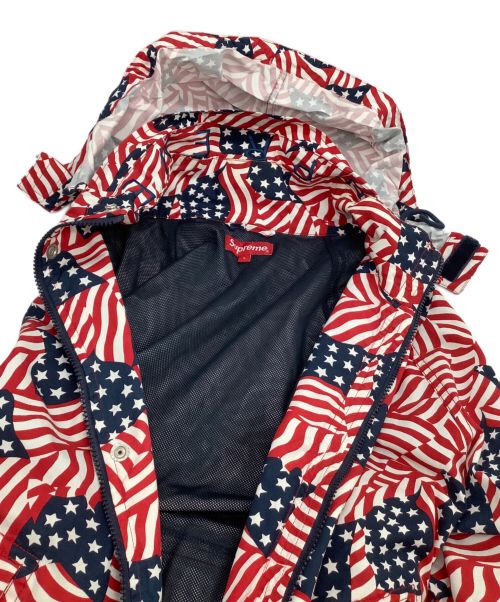 SUPREME（シュプリーム）SUPREME (シュプリーム) Raglan Court Jacket 	2020ssモデル レッド×ネイビー サイズ:Lの古着・服飾アイテム