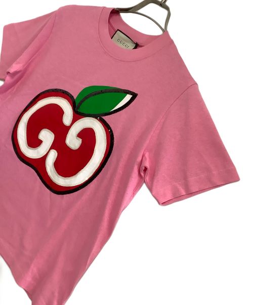 GUCCI（グッチ）GUCCI (グッチ) Tシャツ ピンク サイズ:XS 未使用品の古着・服飾アイテム