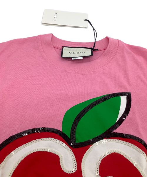 GUCCI（グッチ）GUCCI (グッチ) Tシャツ ピンク サイズ:XS 未使用品の古着・服飾アイテム