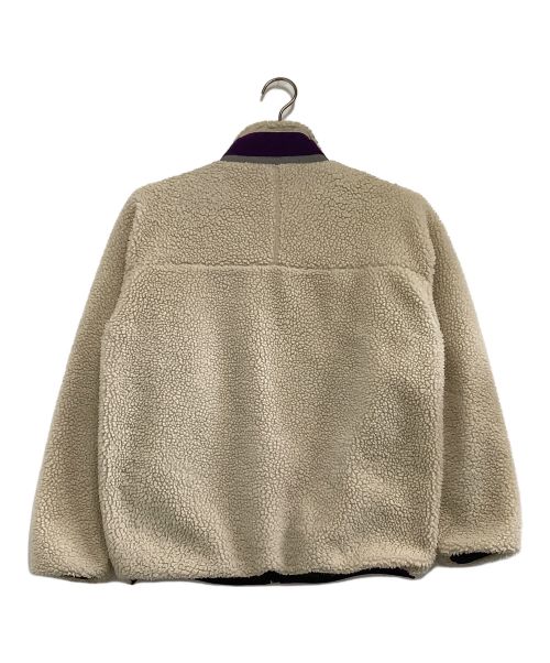Patagonia（パタゴニア）Patagonia (パタゴニア) レトロXジャケット　Retro-X Fleece Jacket アイボリー×パープル サイズ:XLの古着・服飾アイテム