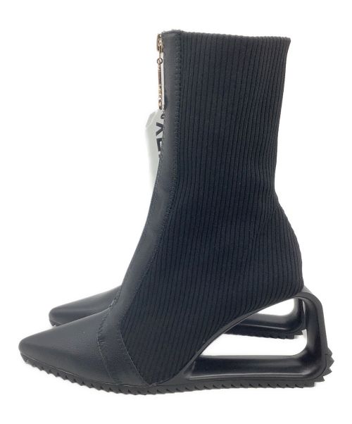 YELLO（イエロ）YELLO (イエロー) ショートブーツ ブラック サイズ:表記なし 未使用品の古着・服飾アイテム