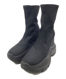 YELLO（イエロ）の古着「ブーツ DOUBLE SNEAKER SHORT BOOTS」｜ブラック