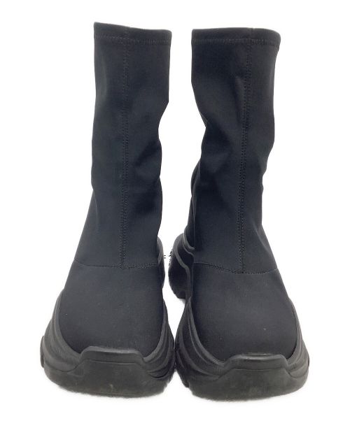 YELLO（イエロ）YELLO (イエロー) ブーツ DOUBLE SNEAKER SHORT BOOTS ブラック サイズ:表記なしの古着・服飾アイテム