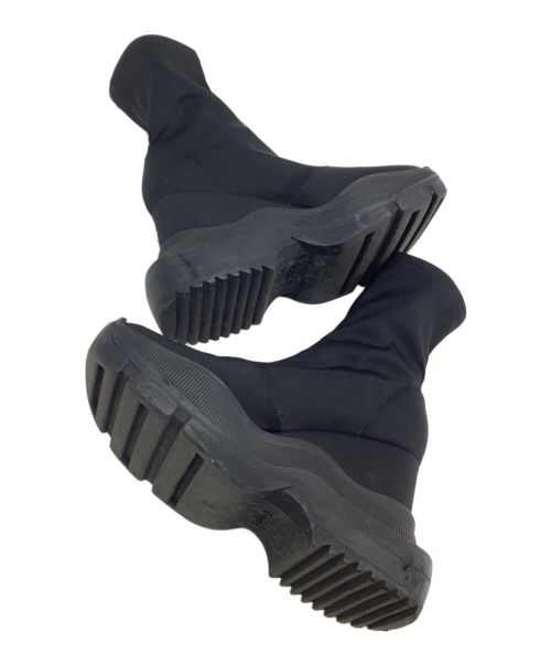 YELLO（イエロ）YELLO (イエロー) ブーツ DOUBLE SNEAKER SHORT BOOTS ブラック サイズ:表記なしの古着・服飾アイテム