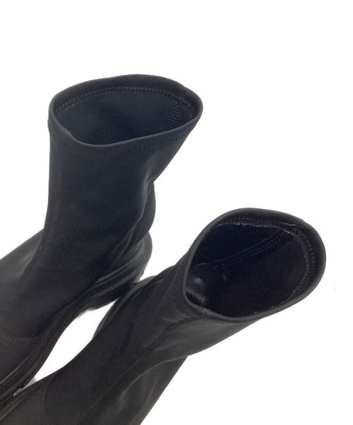 YELLO（イエロ）YELLO (イエロー) ブーツ DOUBLE SNEAKER SHORT BOOTS ブラック サイズ:表記なしの古着・服飾アイテム