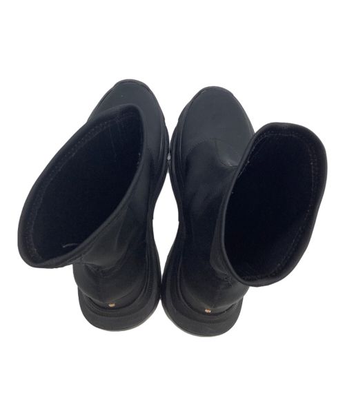YELLO（イエロ）YELLO (イエロー) ブーツ DOUBLE SNEAKER SHORT BOOTS ブラック サイズ:表記なしの古着・服飾アイテム