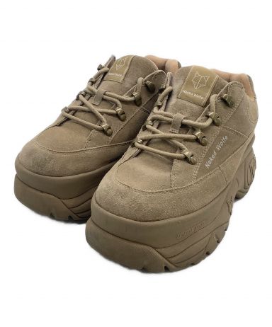 ネイキッドウルフ　厚底スエードスニーカー ベージュ 中古・古着通販】NAKED WOLFE (ネイキッドウルフ) ダッドスニーカー