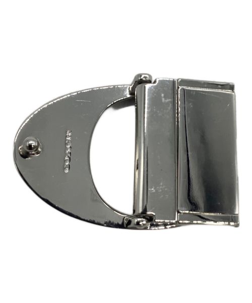 COACH（コーチ）COACH (コーチ) リバーシブルベルト シグネチャー ベージュ×レッドの古着・服飾アイテム