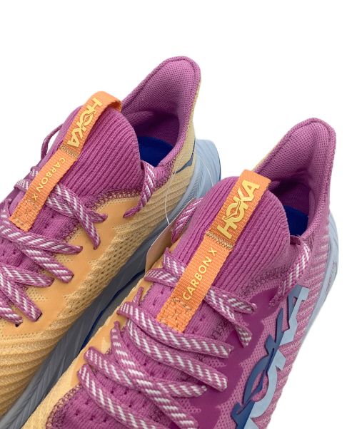 HOKAONEONE（ホカオネオネ）HOKAONEONE (ホカオネオネ) ランニングシューズ ピンク×オレンジ サイズ:25の古着・服飾アイテム