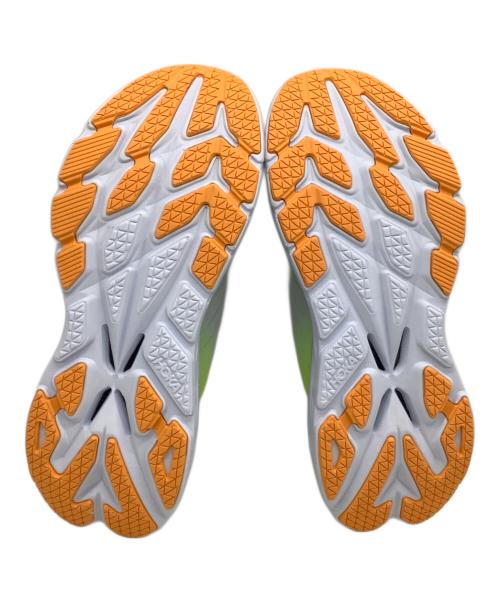 HOKAONEONE（ホカオネオネ）HOKAONEONE (ホカオネオネ) ランニングシューズ ホワイト×イエロー サイズ:25の古着・服飾アイテム