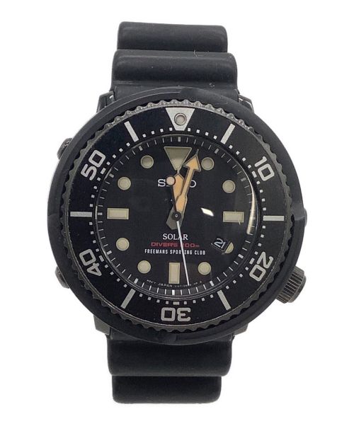 SEIKO（セイコー）SEIKO (セイコー) ダイバーズウォッチ プロスペックス　ソーラークォーツ ブラックの古着・服飾アイテム