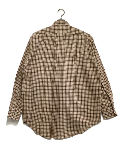 POLO RALPH LAUREN（ポロ・ラルフローレン）POLO RALPH LAUREN (ポロ・ラルフローレン) チェックシャツ ベージュ サイズ:Mの古着・服飾アイテム