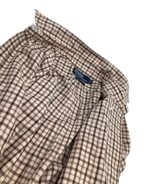 POLO RALPH LAUREN（ポロ・ラルフローレン）POLO RALPH LAUREN (ポロ・ラルフローレン) チェックシャツ ベージュ サイズ:Mの古着・服飾アイテム