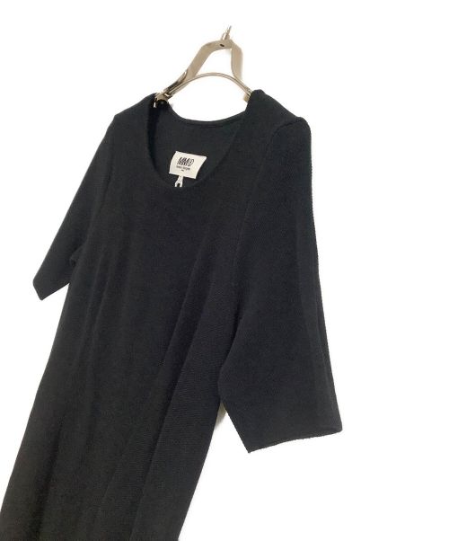 MM6 Maison Margiela（エムエムシックスメゾンマルジェラ）MM6 Maison Margiela (エムエムシックス メゾンマルジェラ) 半袖ワンピース ブラック サイズ:M 未使用品の古着・服飾アイテム