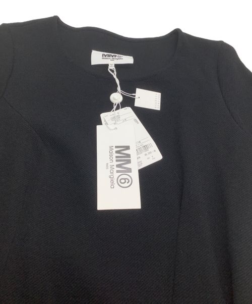 MM6 Maison Margiela（エムエムシックスメゾンマルジェラ）MM6 Maison Margiela (エムエムシックス メゾンマルジェラ) 半袖ワンピース ブラック サイズ:M 未使用品の古着・服飾アイテム